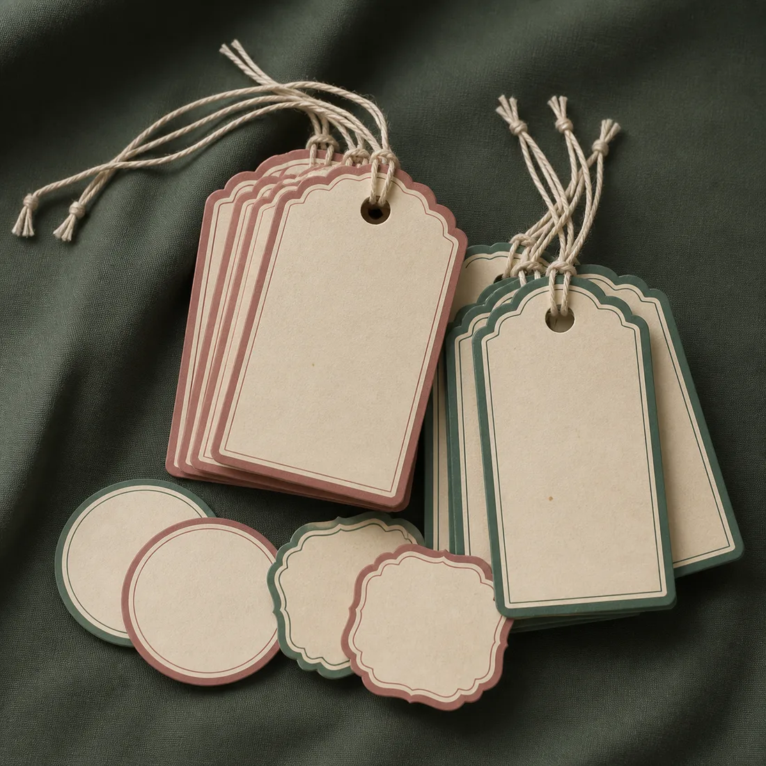 Small gift tags for hamper finishing details